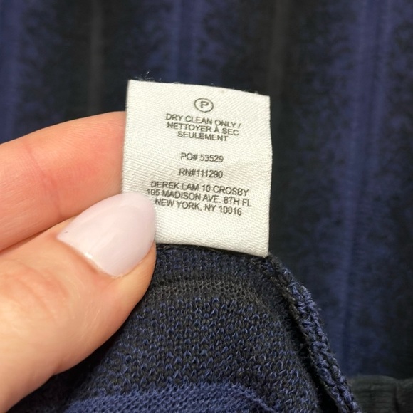 Derek Lam 10 Crosby 10 Sheer Midnight Wide Leg Pleated Cropped Pants- Size XS - Picture 7 of 9